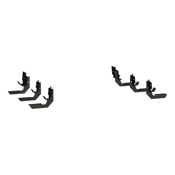 MEGA STEPS & BRACKETS RUNNING BOARD MOUNTING BRACKET BLACK TEXTURED PO